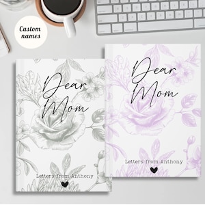 Personalized Dear Mom Journal: Floral Keepsake Notebook