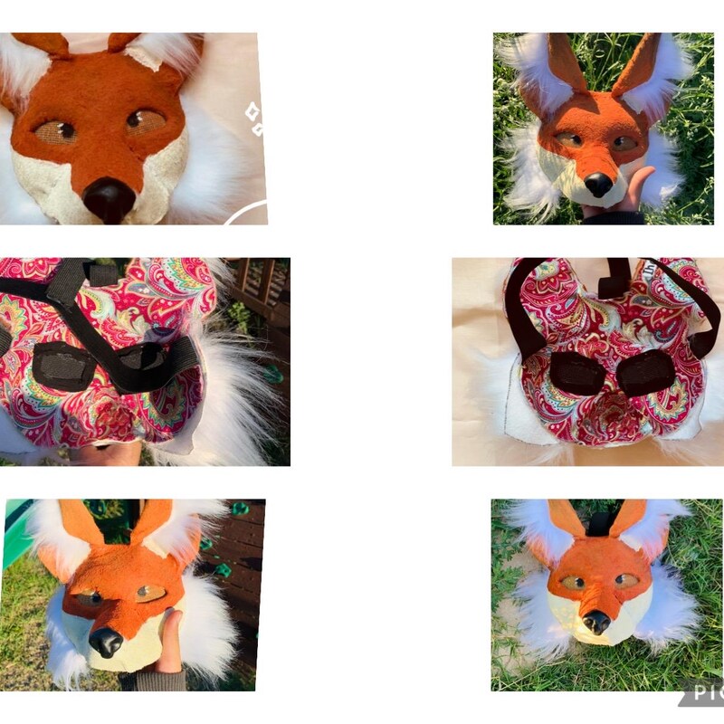 Red Fox Therian Mask Etsy Red Fox Therian Mask Etsy