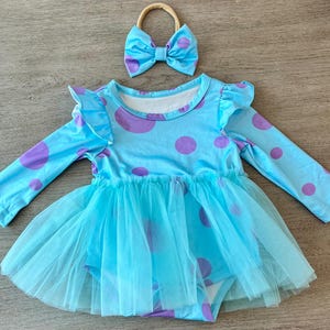Sulley Monsters Baby Girl Halloween Romper Bodysuit
