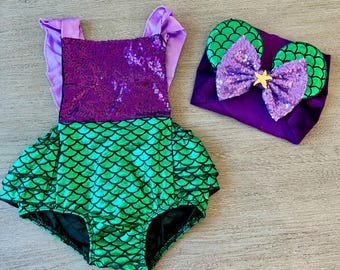Mermaid Baby Romper