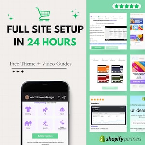 Shopify Store Setup: Custom Design, Ecommerce Theme, Full Installation, and Site Setup for a Professional Online Store