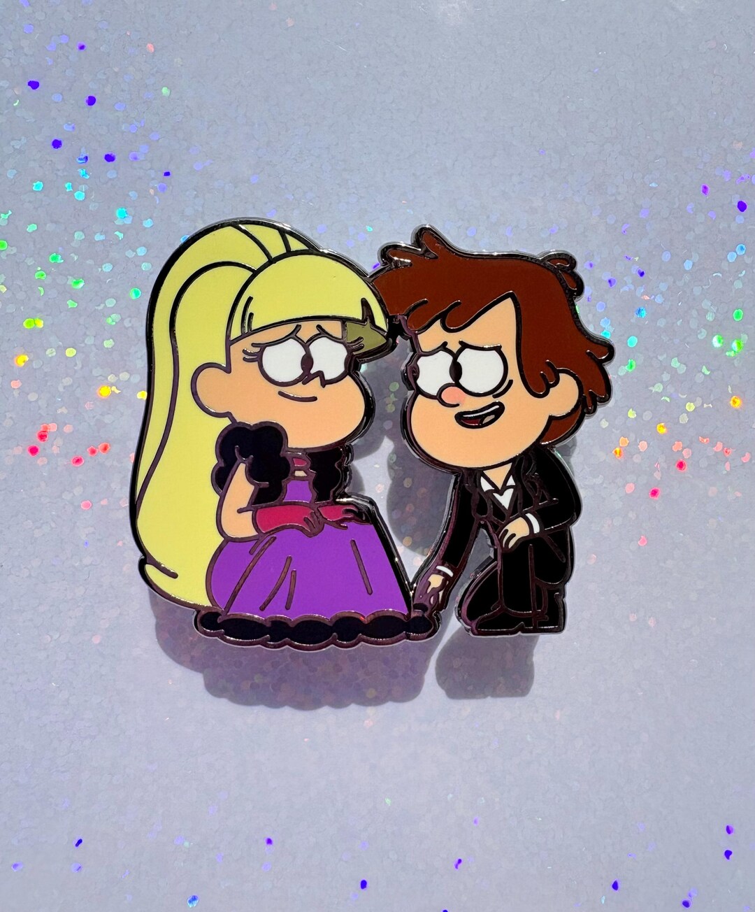 Gravity Falls - Dipcifica Hard Enamel Pin: Dipper and Pacifica ...