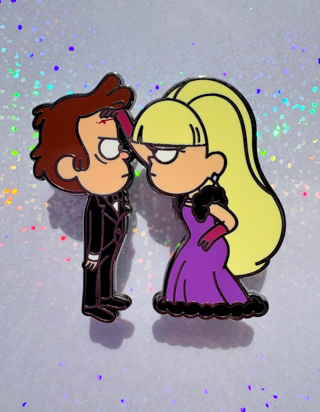 Gravity Falls - Dipcifica Hard Enamel Pin: Dipper and Pacifica ...