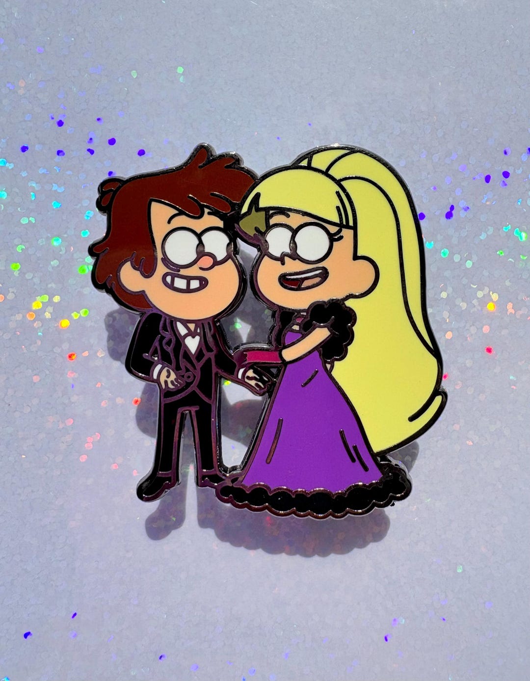 Gravity Falls - Dipcifica Hard Enamel Pin: Dipper and Pacifica Let's ...