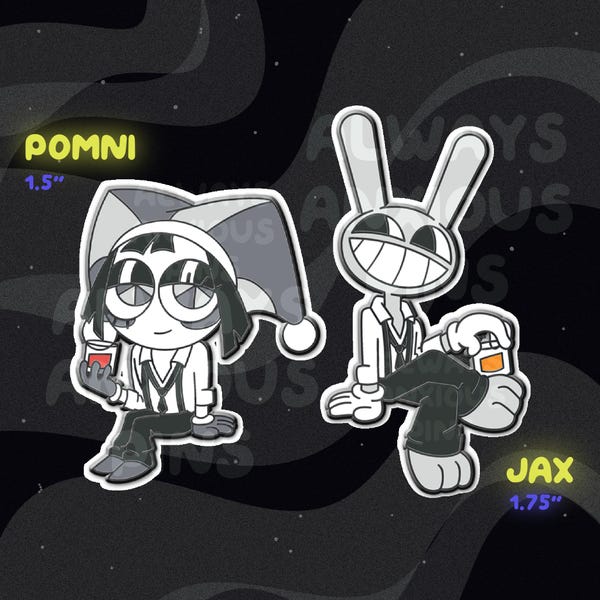 Die erstaunlichen digitalen Zirkus Jax & Pomni Bar Abenteuer Pins