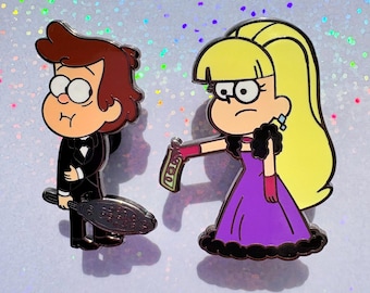 Gravity Falls - Hush Money Dipper & Pacifica Hard Enamel Pin