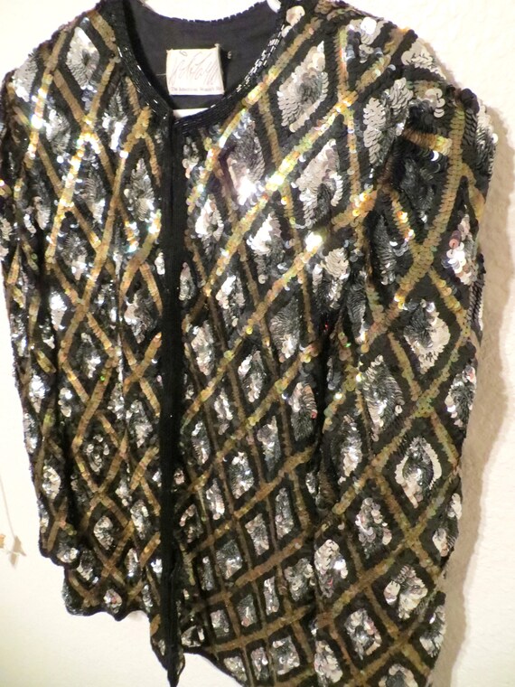 vintage sequin blazer