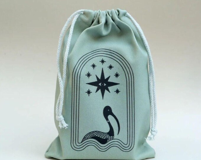 FOO 🎈Ready Stock 13x18cm Tarot Card Storage Bag Velvet Double Sided