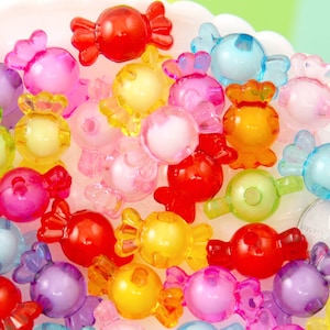 Candy Beads: 22mm Acrylic Resin Beads - 30 pc Set