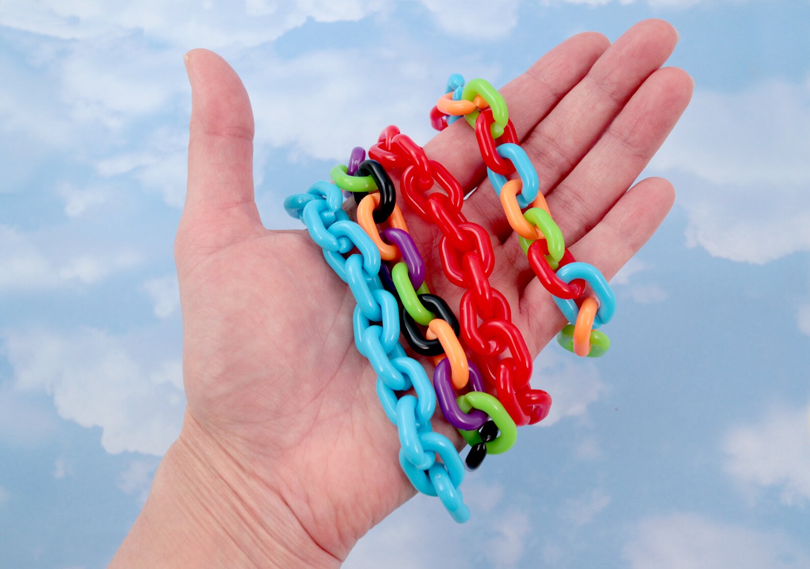 Plastic Chain Links 20mm Deep Dark Colors Plastic or Acrylic Etsy