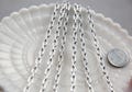 Super Lightweight Chain - Silver Tone Aluminum Chain for Jewelry Making - 8 feet / 2.5 meters