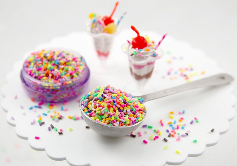 FAST SHIPPING 10 GORGEOUS PASTEL SPRINKLED ICECREAM LOLLY CLAY FIMO CABOCHONS