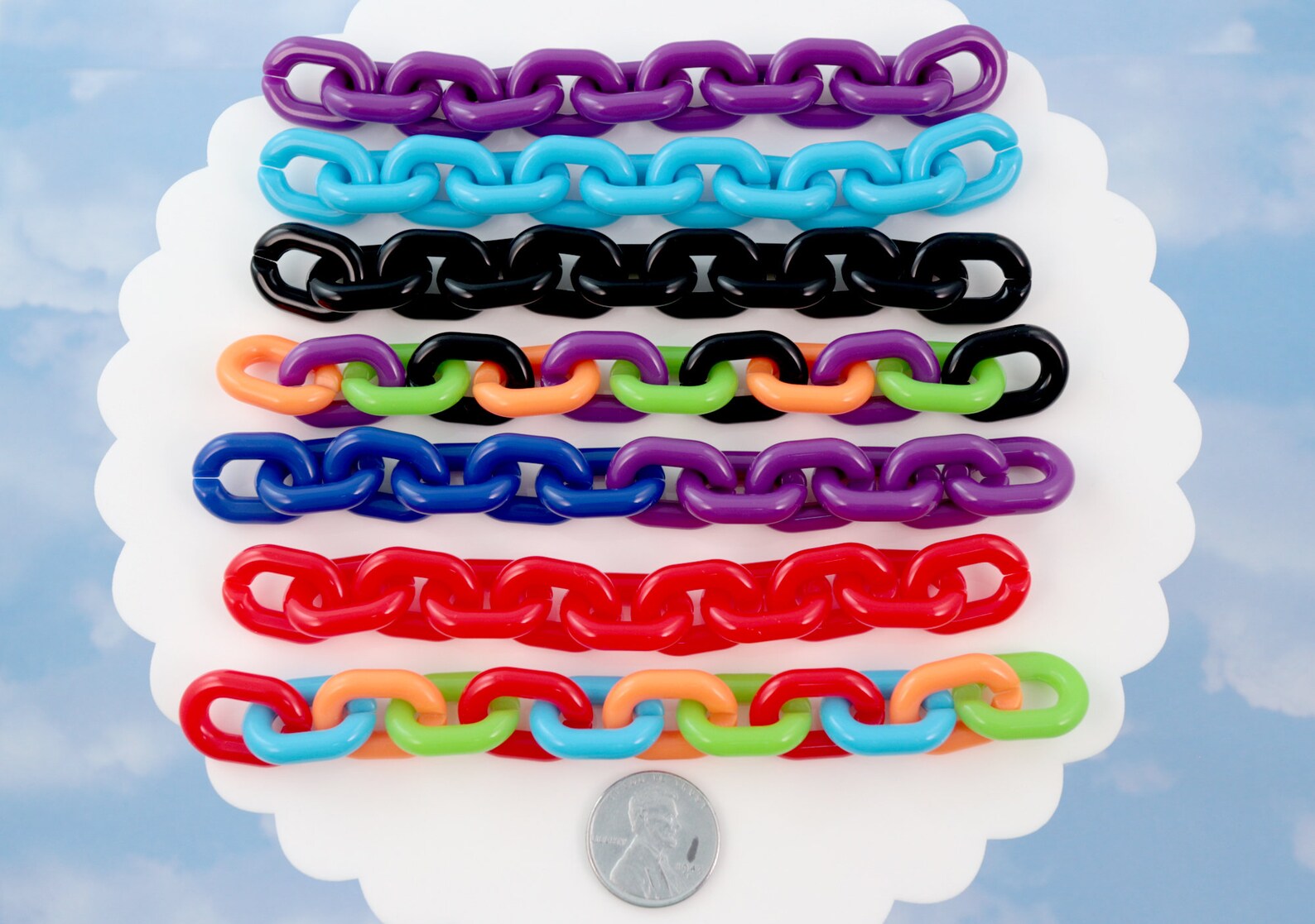 Plastic Chain Links 20mm Deep Dark Colors Plastic or Acrylic Etsy