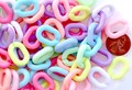 Pastel Chain Links - 100 pieces - 20mm Beautiful Bright Pastel Color Plastic or Acrylic Chain Links - Mixed Colors
