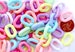Plastic Chain Links - 20mm Beautiful Bright Pastel Color Plastic or Acrylic Chain Links - Mixed Colors - 100 pc set 