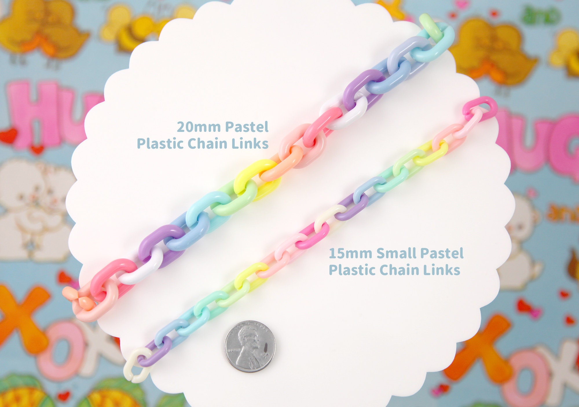 Colorful Plastic Chain For Jewelry Making - 10K+ Supplies – Athenian  Fashions Inc.