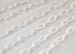 Plastic Chain - 7mm Delicate Milky White Plastic Chain - 55 inches or 140 cm - 2 pieces 