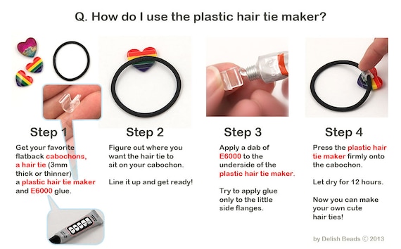 10mm Hair Tie Maker Clear Plastic Base For Making Your Own Etsy