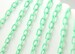 Plastic Chain - 7mm Delicate Mint Green Plastic Chain - 55 inches or 140 cm - 2 pieces 