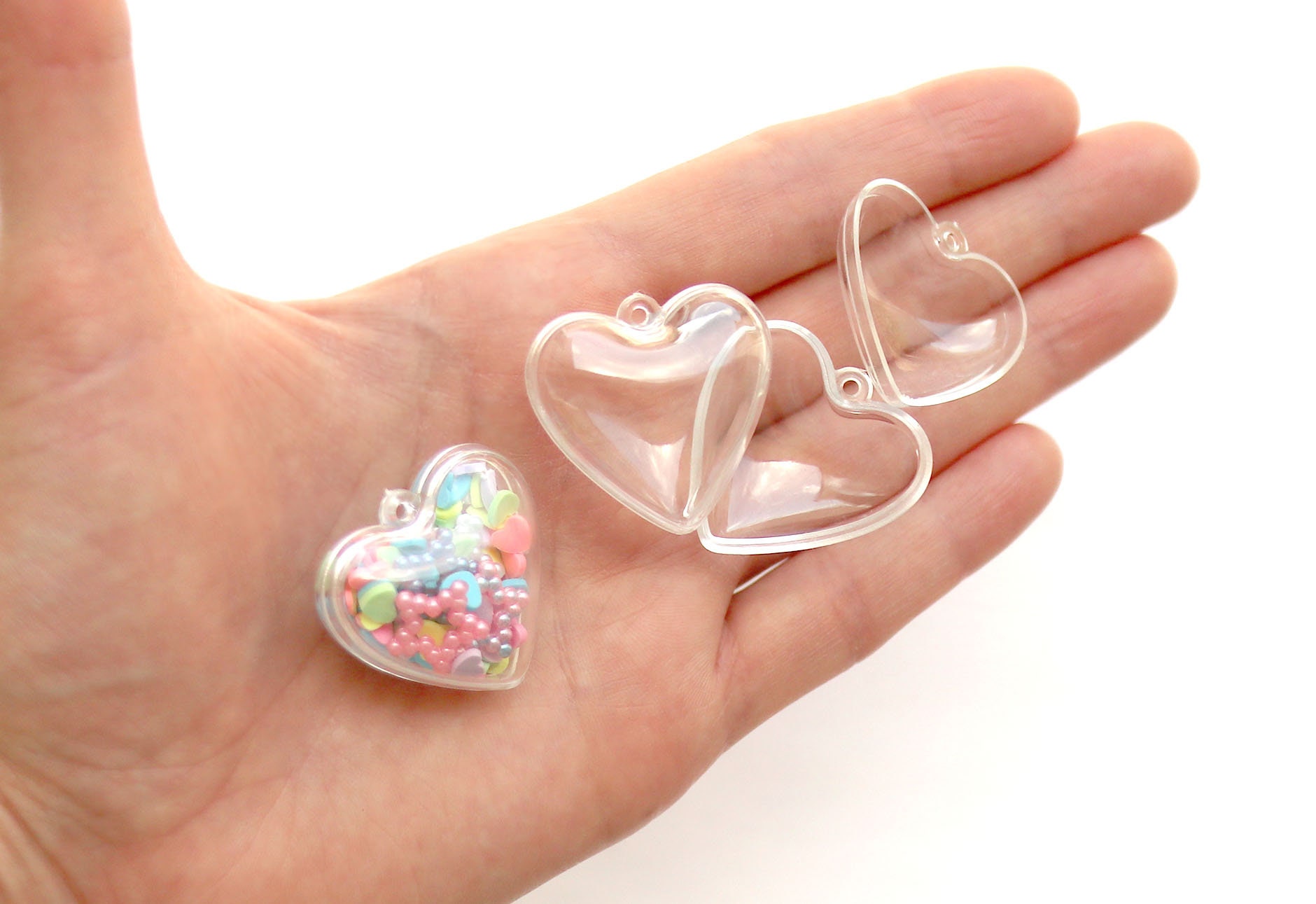 100pcs 10x8mm 2 Colors Mini Heart Charm Cute Heart Charms For Jewelry Making  Small Heart Charm