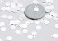 Glue-on Bails - 8mm Silver Color Bails - 200 pc set