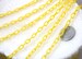 Plastic Chain - 7mm Delicate Plastic Yellow Chain - 55 inches or 140 cm - 2 pieces 