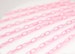 Plastic Chain - 7mm Delicate Classic Pink Plastic Chain - 55 inches or 140 cm - 2 pieces 