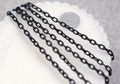 Lightweight Black Aluminum Chain: 7mm Strong Black Chain - 8 feet / 2.5 meters