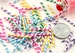 Fake Straws - 23mm Tiny Fake Straws or Candy Sticks Fimo Cabochons - for making fake sweets – 40 pc set 