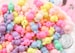 Candy Beads - 9mm Small Candy Shape Beautiful Bright Pastel Acrylic or Resin Beads - 100 pc set 