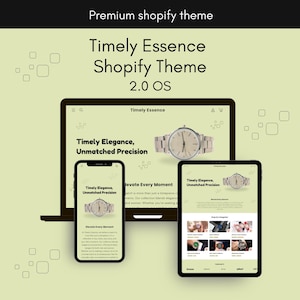 Timely Essence Premium Shopify Theme | Luxury Watches Premium Shopify Theme | SEO Optimized Shopify Theme | Mobile Friendly Shopify Theme