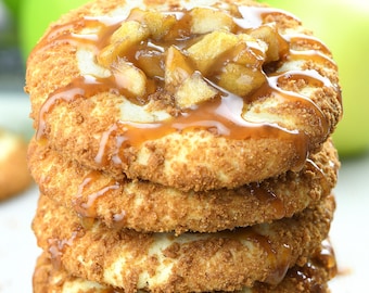 Recette de biscuits cheesecake à la tarte aux pommes : cuisson facile (PDF imprimable)
