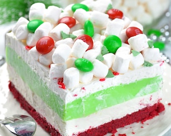 Christmas Lasagna Recipe: Layered Holiday Dessert (PDF Print Out)