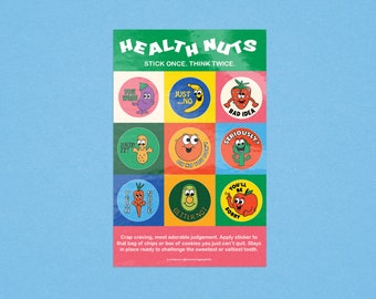 Health Nut Stickers