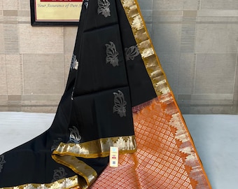 Kanjivaram pure silk saree handwoven saree with silk certified,wedding saree,traditional saree,
