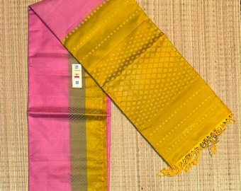 Pure Kanchipuram Silk Saree, Ikkath Design, Handloom Wedding Saree,silk certified saree,traditional saree