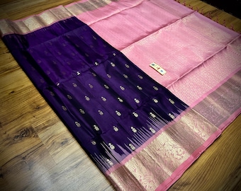 Pure Kanchipuram silk saree with silk certified handwoven saree,traditional saree,wedding saree,South Indian saree