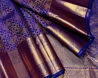 Pure kanchipuram silk sarees handwoven with 2g pure jari exclusive bridal wear,wedding saree,traditional saree