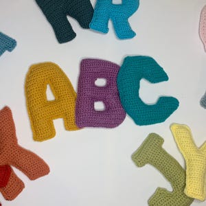 Letras del alfabeto de ganchillo