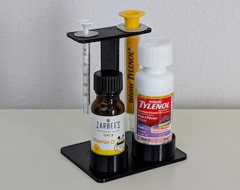 Soporte para botellas pequeñas y jeringas: organizador de medicamentos y vitaminas para bebés