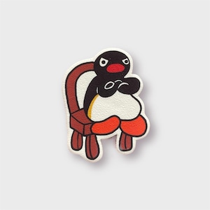 Handmade Pingu Pin – Cute Penguin -Style Accessory for Jackets, Bags & Hats