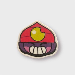Handmade Brawl Stars Gene Pin – Cute Backpack Accessory – Gamer Gift – Brawl Stars Fan Art – Collectible Lapel Pin – Cute Gift for Him or He