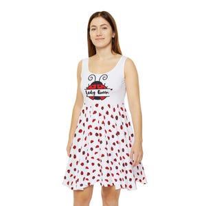 Cute Lady Bug Dress, Lady Queen Dresses, Women&#39;s Lady Bug Dresses, Lady Bug Skater Dress, Women&#39;s Skater Dress