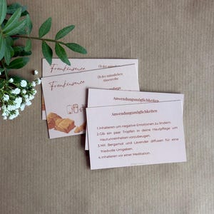 Infokarten für ätherische Öle - dōTERRA - Einzelöle - Berater Zubehör - deutsch - Aromatherapie - Wellness