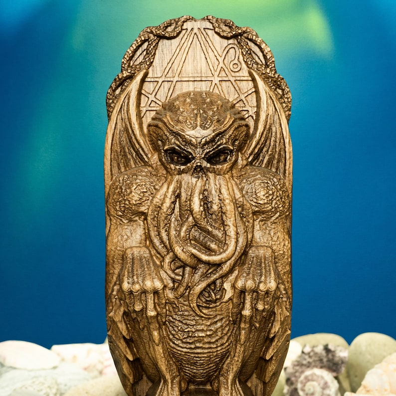 Cthulhu Statue HP Lovecraft Cosmic Horror Old One Eldritch Mythos Pagan