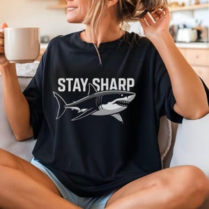 Camiseta divertida de tiburón, camiseta vintage de la Semana del Tiburón, regalo para amantes del océano