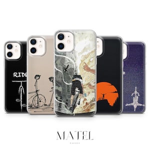 Bike Cycling Phone Case Bicycle Cover for iPhone 16Pro, 15, 14, 13, 12, Samsung S25, S24 FE, S23, S22, A56, A16, Google Pixel 9A, 8, 7
