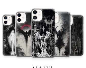 Gothic Phone Case Cyber Sigilism Grunge Cover for iPhone 17, 16, 15, 14, 13, 12, Samsung S25, S24, S23, S22, A16, Google Pixel 10, 9, 8, 7