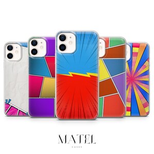 Comics Phone Case Retro Cover for iPhone 17, 16, 15, 14, 13, 12, Samsung S25, S24, S23, S22, A56, A16, Google Pixel 10, 9A, 8, 7, 6