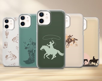 Cowboy Phone Case Western Cover for iPhone 17, 16, 15, 14, 13, 12, Samsung S26, S25, S24, S23, S22, A56, A17, Google Pixel 10, 9A, 8, 7, 6